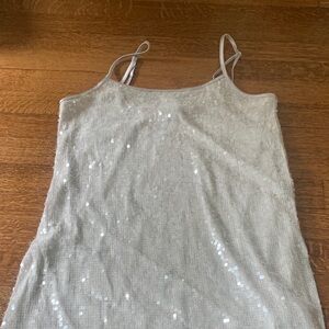 H&M Light Gray Spaghetti Strap Top